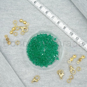 3 mm Piramit Kristal Boncuk 