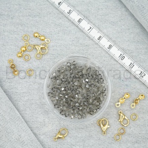 3 mm Piramit Kristal Boncuk 