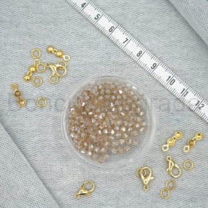 3 mm Piramit Kristal Boncuk 