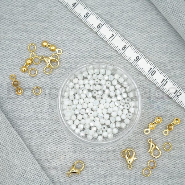 3 mm Piramit Kristal Boncuk 