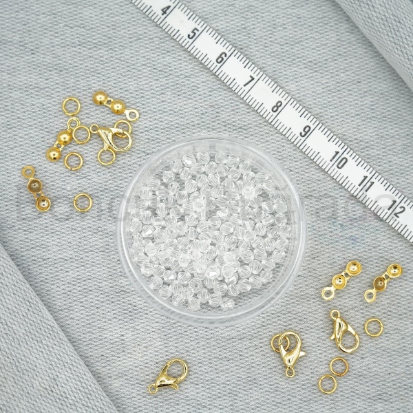 3 mm Piramit Kristal Boncuk 