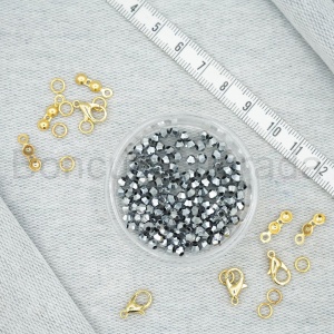 3 mm Piramit Kristal Boncuk 