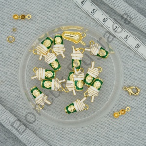 Tek Kulplu Kolye Bileklik Ucu - Kahve Bardağı