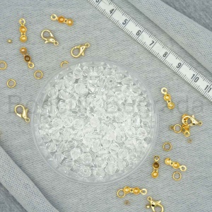 5 mm Piramit Kristal Boncuk 