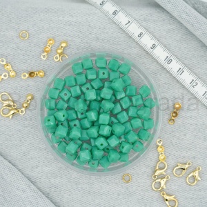 6 mm Kare Kristal Boncuk 