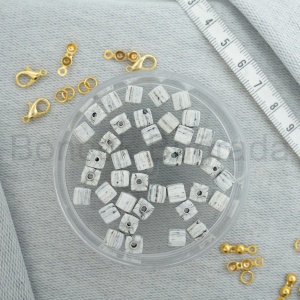 6 mm Küp Fimo Boncuk