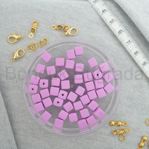 6 mm Küp Fimo Boncuk