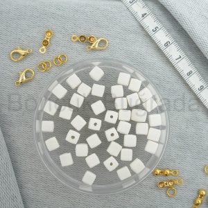 6 mm Küp Fimo Boncuk