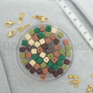 6 mm Küp Fimo Boncuk