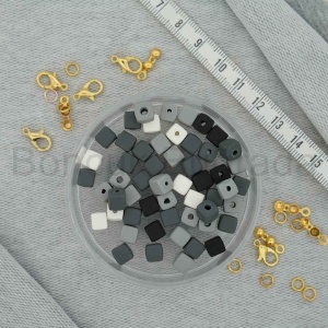 6 mm Küp Fimo Boncuk