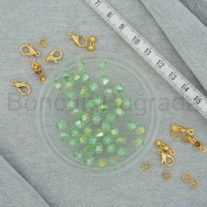 6 mm Piramit Kristal Boncuk 