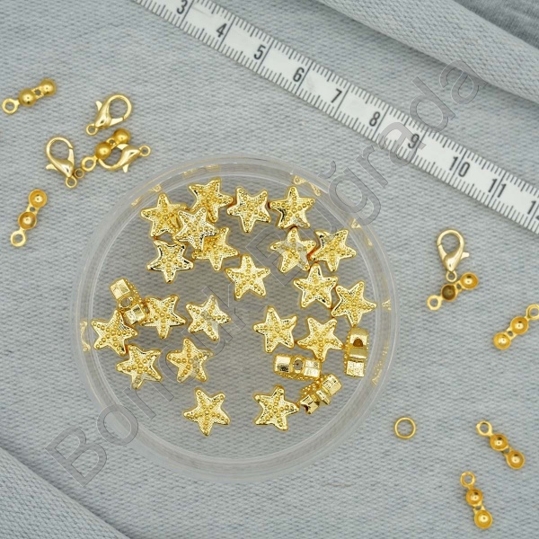 Altın Kaplama Takı Boncuğu - Yıldız