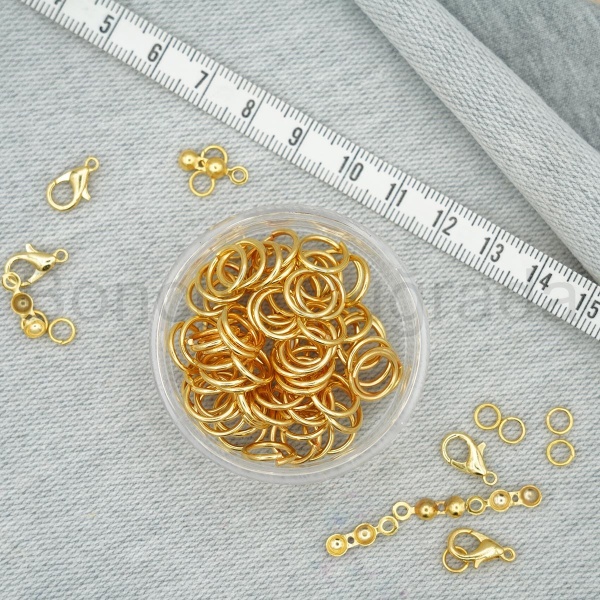10 mm Altın Kaplama Metal Halka