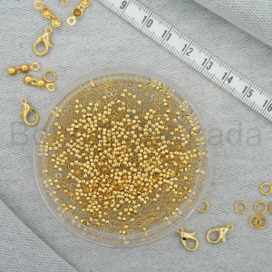 Altın Kaplama 2 mm Bit Boncuk