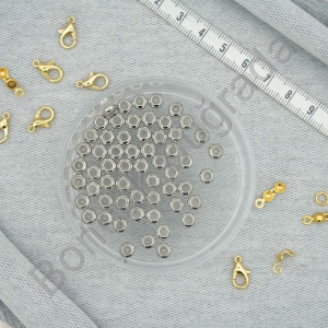 6 mm Asansör Boncuk - Rodyum Kaplama