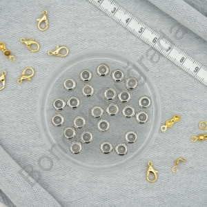 8 mm Asansör Boncuk - Rodyum Kaplama 