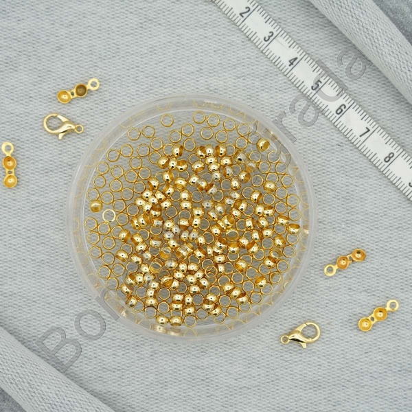 Altın Kaplama 4 mm Bit Boncuk