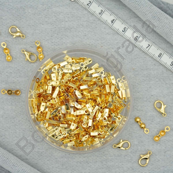 Altın Kaplama Koşeli Düğüm Kapama 3x8 mm