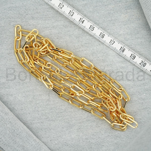 6 mm Oval Desenli Zincir 