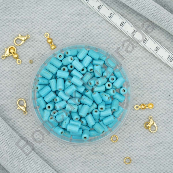 5x8 mm Silindir Figürlü Havlit Taşı
