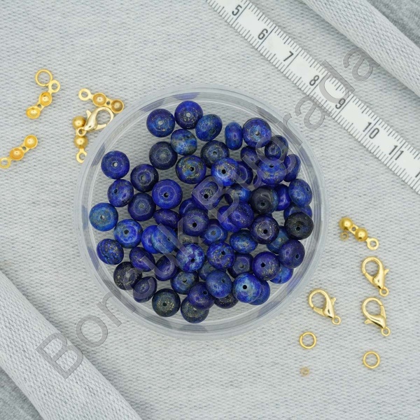 8 mm Rondela Kesim Lapis Lazuli Taşı