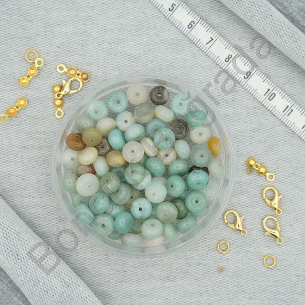 8 mm Rondela Kesim Amazonit Taşı