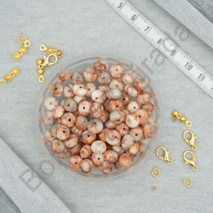 8 mm Rondela Kesim Jasper Taşı