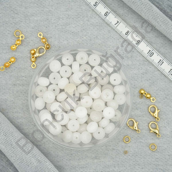 8 mm Rondela Kesim Kuars Taşı