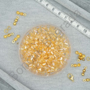 6 mm Üçgen Kristal  Boncuk