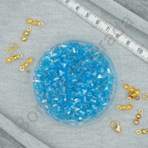 6 mm Üçgen Kristal  Boncuk
