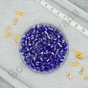 6 mm Üçgen Kristal  Boncuk