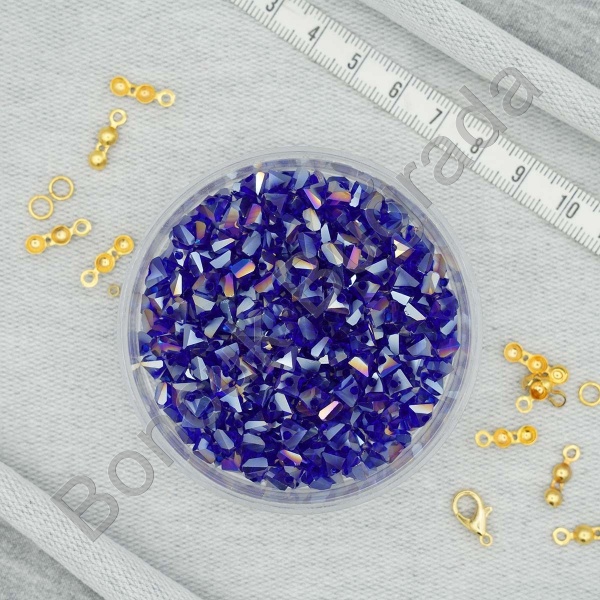 6 mm Üçgen Kristal  Boncuk