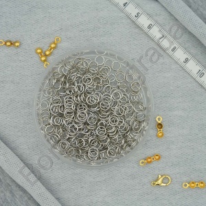5 mm Gümüş Kaplama Metal Halka