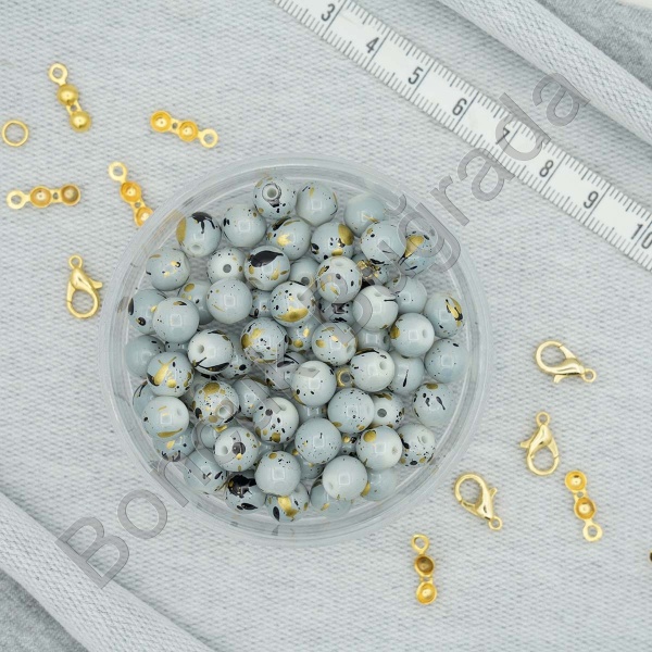 8 mm Boyama Cam Boncuk
