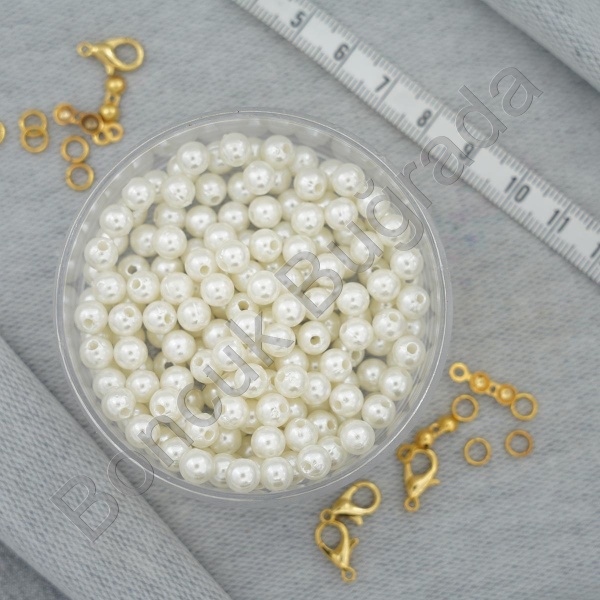 6 mm Plastik İnci