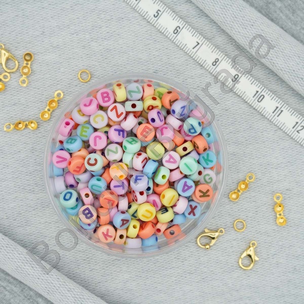 7 mm Renkli Yassı Harf