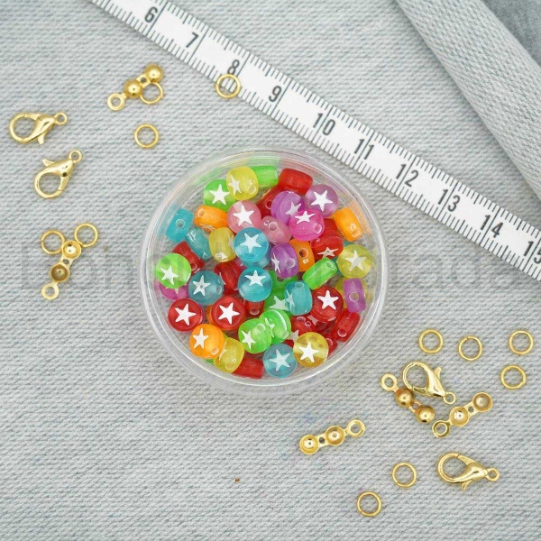 6 mm Renkli Yıldız