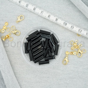 4.5x14 mm Siyah Akik Taşı