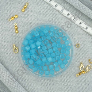 6 mm Kare Kristal Boncuk 