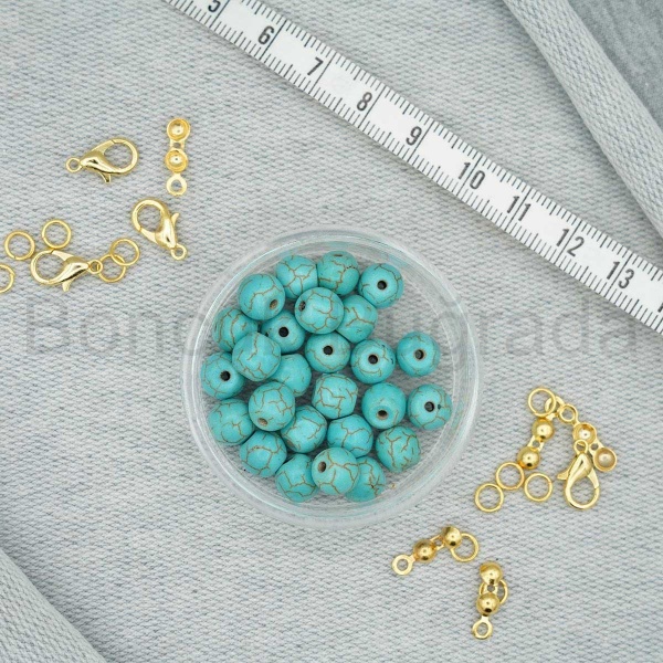 8 mm Turkuaz / Firuze Taşı 2.Kalite
