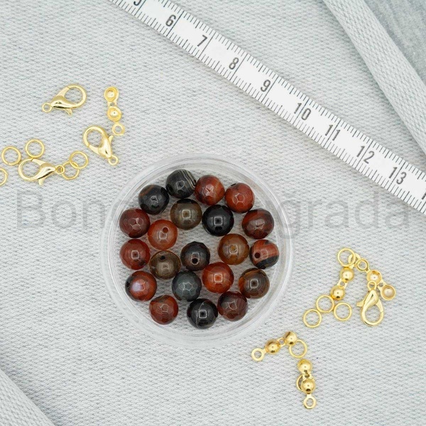 8 mm Fasetli Akik Taşı