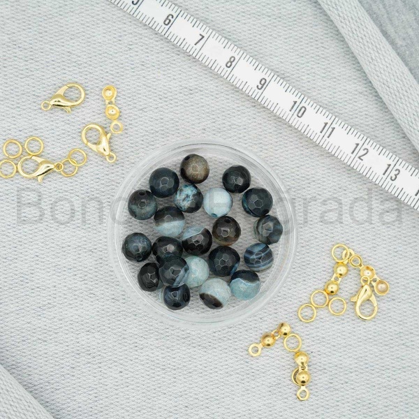 8 mm Fasetli Akik Taşı