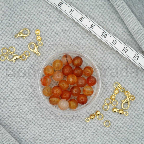 8 mm Fasetli Akik Taşı