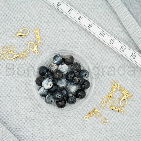 8 mm Fasetli Akik Taşı