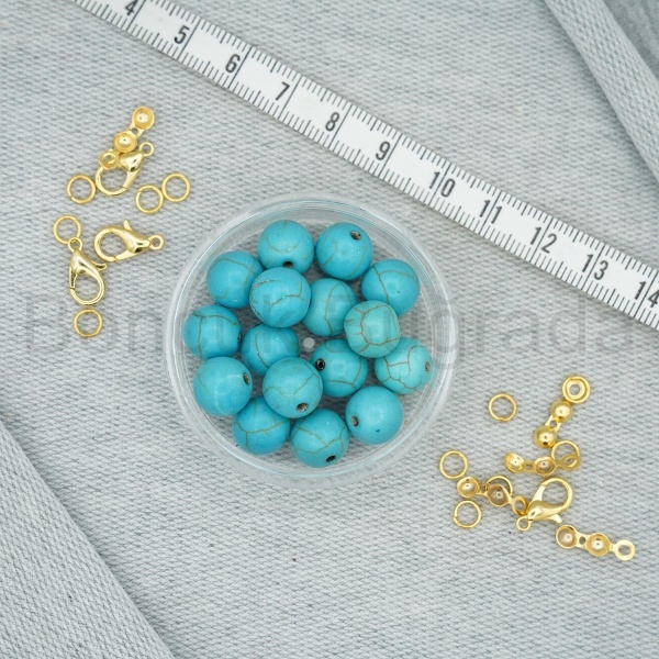 10 mm Turkuaz / Firuze Taşı