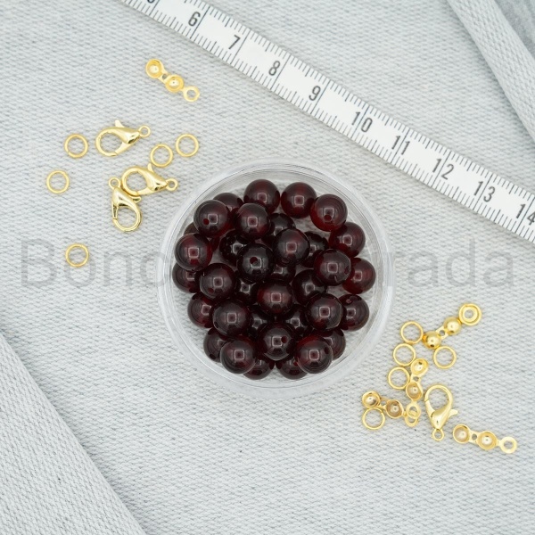 8 mm Sıkma Kehribar Taşı