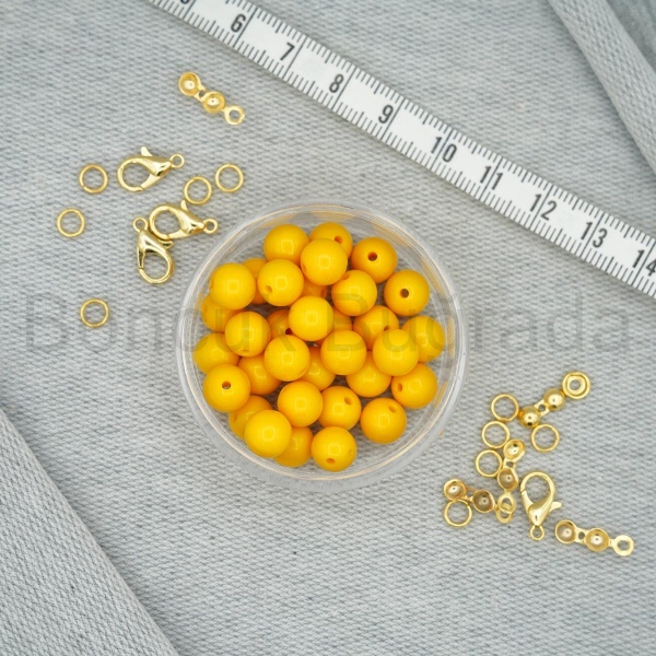 8 mm Sıkma Kehribar Taşı