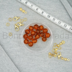 8 mm Sıkma Kehribar Taşı