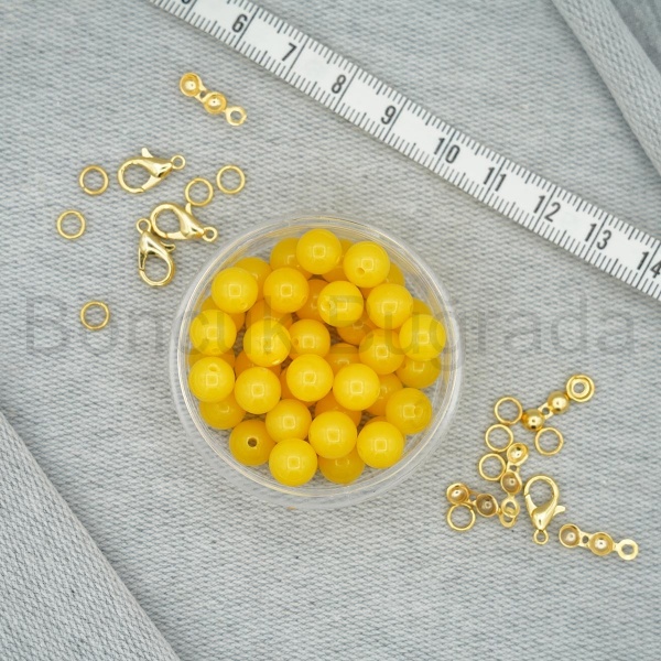 8 mm Sıkma Kehribar Taşı