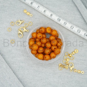 8 mm Sıkma Kehribar Taşı